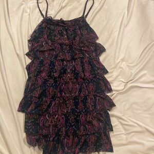 Small, Express, Spaghetti strap, loose fitting, paisley, dress